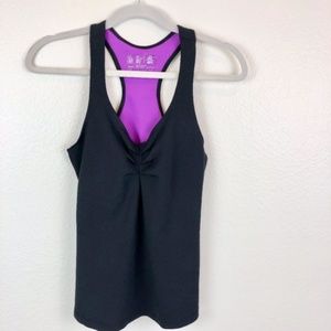 New Balance Black Racerback Workout Tank Size Med